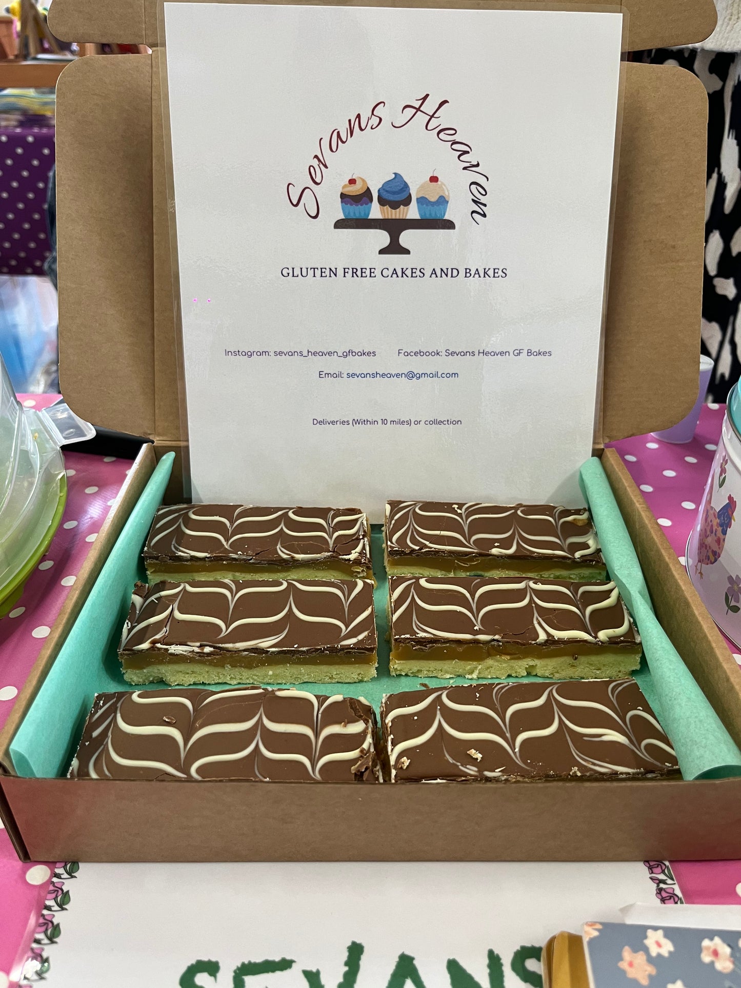 Gluten Free Millionaire's Shortbread Box of 6